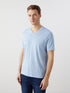 LC Waikiki V Neck Short Sleeve Combed Cotton Men's T-shirt